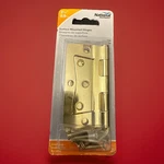 National Hardware N244-806 Brass-plated Steel Surface Mount Door Hinge 3-1/2 In.. Fixed Price $10.22.