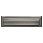 Baldwin 0015151 Brass Letter Box Plate, Antique Nickel, New. Fixed Price $36.79.
