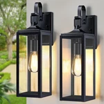 18" Modern Black Outdoor Wall Lights - 2 Pack Waterproof Sconces For Home. Fixed Price $115.99.
