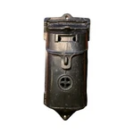 Griswold Cast Iron Wall Mount Mailbox 106 Erie Pa Black Derpy Peek Hole. Fixed Price $125.00.