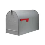 Stanley Gray, Extra Large, Steel, Post Mount Mailbox Gibraltar Rural. Fixed Price $40.91.