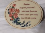 Grandma Special Friend, Oval Plaque 1994 From The House Of Lloyd, Perfect Gift. Fixed Price $7.95.