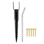 Kdgarden Premium No Dig Ground Anchor Black U-model Screw In Post Stake 27" Long. Fixed Price $82.16.