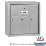Salsbury Vertical Mailbox - 3 Doors Aluminum Surface Mounted Usps Access. Fixed Price $454.59.
