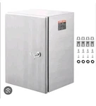 Vevor Electrical Enclosure Box Model SPT-403015 Light Gray Rolled Steel Locking. Fixed Price $59.99.