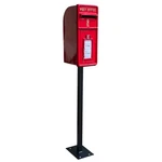 Royal Cr Iii Post Mailbox Red Cast Iron - Wall Mounted Or Standing. Fixed Price $312.04.