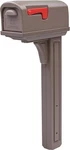 Architectural Mailboxes Classic Plastic And Post Kit, Mocha. Fixed Price $96.42.