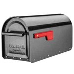 Sequoia Heavy Duty Steel Metal Post Mounted Mail Box For Outside, Pewter, La.... Fixed Price $136.29.