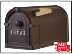 Postal Pro Post-mount Hampton Mailbox Bronze With Gold Lettering. Fixed Price $27.12.