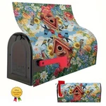 Magnetic Mailbox Cover Birds Flowers Birdhouse Protector Decoration Wrap. Fixed Price $15.99.