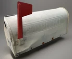 Vintage Large Rustic Farm Rural Mailbox Galvanized Steel - Jackes Evans Louis. Fixed Price $111.69.