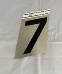 Hillman 3 Inch Adhesive Black & Gold Aluminum House Number 7. Fixed Price $7.99.