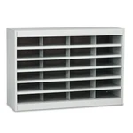 Safco E-z Stor Grey Mail Organizer 24 Letter Size Compartments. Fixed Price $413.99.