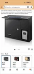 Cozofu Solar Charging Led Wall Mount Mailbox, Locking Steel, Black, X004MDLSZ3. Fixed Price $25.00.