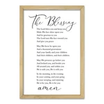 Rlwangchao The Blessing Bible Verse 16"L X 11"W, (wood). Fixed Price $32.02.