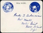 Fiji Nola Point Postmaster Paula Tubanavau..intaglio Office Cancels. Fixed Price $66.31.
