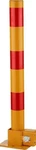 Yellow Red Parking Safety Security Post With Lock, 600MM Height, 70MM Base. Fixed Price $60.15.
