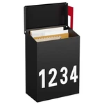 Land Voi Wall-mount Mailbox With One Flag Kit Three Sets Of 0-9 BLACK-05. Fixed Price $47.45.