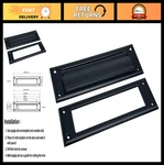 Qcaa Solid Brass Mail Slot 10 X 3 Matte Black Interior Frame Pack. Fixed Price $65.99.