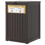 Package Delivery Box 48 Gallon Lockable Waterproof Double Wall Black Lhbgo Sign. Fixed Price $114.99.