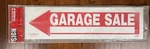 The Hillman Grp Garage Sale Sign 6 X 24" Metal Stand Nwt. Fixed Price $7.99.