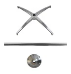 Commercial Cocktail Table Base Kit With 42 High Leg And Socket Aluminum. Fixed Price $149.99.