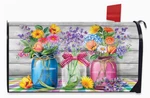 Spring Floral Jars Mailbox Cover - Briarwood. Fixed Price $14.99.