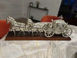 Gibraltar Precision Horse Coach Mantel Clock. Fixed Price $139.99.