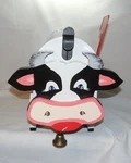 Actual Cow Handcrafted Holstein Heifer. Fixed Price $93.00.