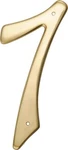 Hillman 4-IN. Nail-on Brass House Number 7. Fixed Price $7.00.