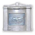 Gaines Wall Mount Mailbox Cast Aluminum Eagle Plaque Bronze Finish Luxury. Fixed Price $106.25.