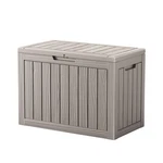Trygoal 45 Outdoor Storage Box, Waterproof Resin Deck With Side Handles, Loc. Fixed Price $90.36.