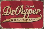 Vintage Dr Peppers Plugs Metal Sign Plate Wall Art Decor Tin.... Fixed Price $17.63.