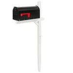 Colingmill White Wooden Mailbox With Post For Outside Clas.... Fixed Price $141.80.