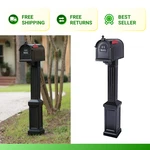 Postal Pro Craftsman Mailbox And Kit, Black. Fixed Price $99.96.
