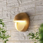 Jonathan Y Orbe 6.25 In. Outdoor Metal/glass Wall Sconce W/ Led, Antique Gold. Fixed Price $33.71.
