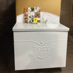 Nach Chelsea Wall Mail Box Large Size 13.25 X11.5 X4.5 White Heavy Duty New!!!. Fixed Price $30.09.