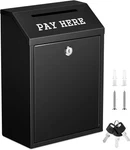 Safe Cash Box Money Collection Metal Donation 11.8 8.6 4.7 Inch, Black. Fixed Price $47.23.