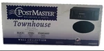 Postmaster Townhouse Wall Mount Mailbox Black Steel Rust Resistant Powder Coated. Fixed Price $10.49.