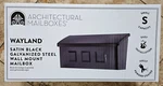 Architectural Mailboxes Wayland Black Small Steel Wall Mount. Fixed Price $29.78.