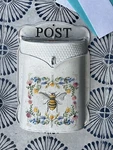 Mailbox Post Painted Embossed Bumblebee Floral Cottage French Country. Fixed Price $43.00.
