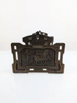 Antique Judd 9958 Chariot Sliding Rack Art Nouveau Expandable Bookends Bras. Fixed Price $139.99.