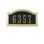 Hillman 16 In. X 9 Polished Brass Address Plaque. Fixed Price $49.95.