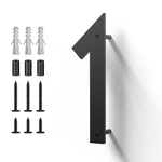 Metal House Numbers, Stainless Steel For Outside, Mailbox 4 Inch, Black 1. Fixed Price $13.29.
