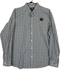 Penn State Nittany Lions Cutter And Buck L/s Button Shirt Blue Gray Gingham Men. Fixed Price $13.00.
