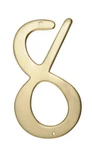Hillman 847050 4-INCH Nail-on Traditional Solid Brass House Number. Fixed Price $7.68.