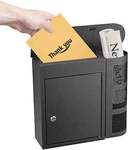 Peelco NP01 Black Metal Mailbox With Lock - Newspaper Delivery Holder. Fixed Price $59.99.
