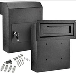 Adiroffice 631-06-BLK Through-the-door Drop Slot Safe Box (black). Fixed Price $49.95.