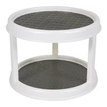 2-TIER Plastic Lazy Susan Turntable Organizer, Rotating Spice Rack For Kitchen. Fixed Price $10.10.