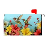 Magnetic Spring Hummingbirds Mailbox Cover - 21" 21X18 Inch Welcome. Fixed Price $15.93.